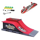 KETIEE Finger Skateboard Rampe, Mini Griffbrett Skate Park Kit Rampenteile...