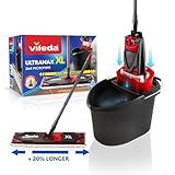 Vileda Ultramax XL 2in1 Bodenwischer Komplett Set, extrabreiter Wischmopp mit...