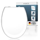 SCHÜTTE WC-Sitz mit Absenkautomatik | Abnehmbarer Klodeckel aus bruchsicherem...