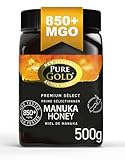 Pure Gold Manuka Honig 850+ MGO zertifiziert, Premium Neuseeland Manuka Honey...
