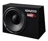 Kenwood KSC-W1200B Subwoofer (300mm, 1200 Watt),Schwarz