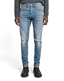 G-STAR Herren 3301 Slim Jeans, Blau (Vintage Blue Vapour Destroyed...