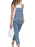 Onsoyours Jeanslatzhose Damen Latzhose Retro Jeanshose Trägerhose Hoseanzug...