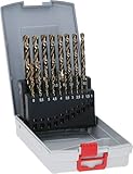 Bosch Professional 19tlg. Metallbohrer-Set HSS-Cobalt ProBox (für Edelstahl,...
