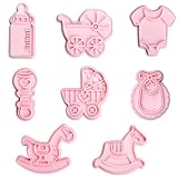 Babyparty Ausstechform-8-teiliges Babyparty Ausstecher Set Formen von...