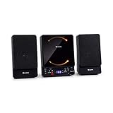 auna Microstar - Microsystem, Vertikalanlage, CD-Player, Bluetooth,...