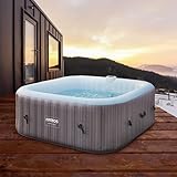 Arebos Spa Whirlpool 2400W | In-Outdoor Pool | für 6 Personen 185x185cm | 130...