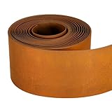 GROWNEER Rasenkante aus Cortenstahl 10 m - Beeteinfassung aus Metall 15 cm hoch...