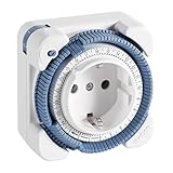 Theben 0260030 Timer 26 - analoge Zeitschaltuhr, Steckdosen Schaltuhr,...