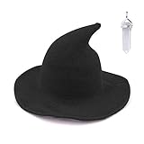YAMEE Hexenhut für Damen Halloween Harry Potter Hexe Hut Faltbare Kopfbedeckung...