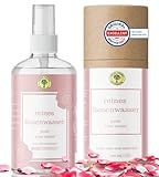 GRÜNE VALERIE® Rosenwasser Spray - XXL 300 ML - für eine reine Haut -...