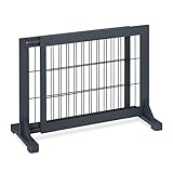 Relaxdays Absperrgitter, ausziehbares Schutzgitter, Treppe & Tür, HxB: 56 x...