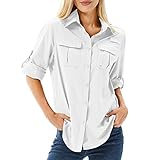 yeyity Hemd Damen UPF 50+ UV Schutz Langarmshirt Damen Outdoor Schnelltrocknend...