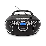 Karcher RR 5042-B tragbares CD Radio/Boombox mit CD-Player und Kassettenspieler...
