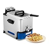 Tefal Oleoclean Pro Fritteuse 3,5L für knusprige Pommes, 2300W Edelstahl...