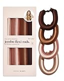 Kitsch Jumbo Heatless Hair Curler - Satin Covered Heatless Hair Curlers for...