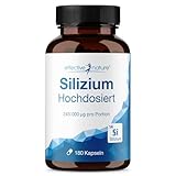 effective nature - Silizium Kapseln Hochdosiert - 180 Stk. aus Bambusextrakt -...