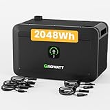 Balkonkraftwerk Speicher Growatt NOAH 2000 mit 1800W PV-Eingangsleistung IP66...
