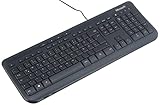 Microsoft Wired Keyboard 600 (Tastatur kabelgebunden, schwarz, deutsches QWERTZ...