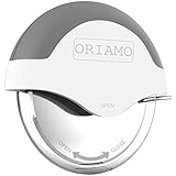 Oriamo® XXL Pizzaschneider – Profi Pizzaroller mit Klingenschutz | Edelstahl...