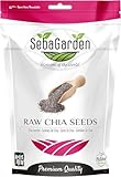 Seba Garden Premium Nährstoffreich – Rohe schwarze Chiasamen 1 kg (2,2 lb)...