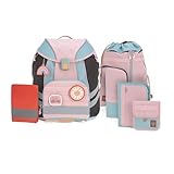 LÄSSIG 7-teiliges Schulranzen Set Kinder/School Set Flexy Unique...