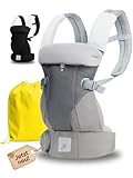KIDDY KINGDOM Ergonomische Babytrage Neugeborene ab Geburt - 3 in 1...