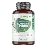 Bio Flohsamenschalen 1400mg pro Portion - 180 vegane Kapseln - 3 Monate Vorrat -...
