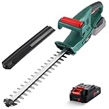 Akku Heckenschere, POSENPRO Elektro Heckenschere Elektrischer Heckenschneider,...