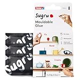 Sugru by tesa - Formbarer Allzweckkleber, 3er-Pack, 3 x 3,5 g, Schwarz -...