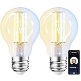 ANTELA Alexa Glühbirne E27 7W 806LM Smart WLAN LED Dimmbare Birne Lampe,...