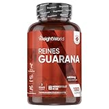 Guarana Kapseln - 4800mg Guarana Pulver pro Portion - 180 Kapseln - 3 Monate...