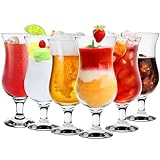 Konzept 11 - Cocktailgläser 6er Set 460ml - Transparente Eiskaffe Gläser,...