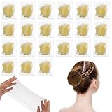 Piriuuo 30 Stück Haarnetz Dutt, Unsichtbare Haarnetze Elastisches Haarnetze...