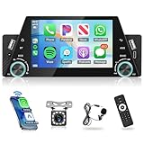 Wireless Carplay Autoradio 1 Din mit Android Auto Bluetooth...