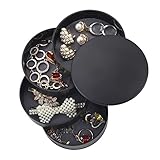 Ulikey Runde Form Schmuckkästchen, Tower Kosmetik Organizer, 4 Ebenen Drehbar...