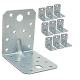 OMIDEAS 10 x Winkelverbinder mit Sicke (70 x 70 x 55 x 2) Lochwinkel Bauwinkel...