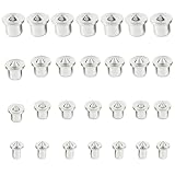 Oiieco 28 Stück Dübel Zentrierspitze Set, Dübel Zentrierspitzen Dübelspitzen 6/8/10/12 mm Dübelhilfe Dübelloch Markierer für Holzarbeiten Bohrwerkzeuge