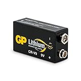 GP Batterie Lithium (9 Volt E-Block, CR-V9) 10 Jahres Batterie ideal für z.B....