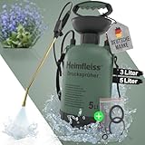 Heimfleiss® Drucksprüher 5 Liter | Pumpsprühflasche Garten & Auto |...