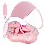 Schwimmring Baby mit UPF50+ Sonnendach,Rainllon Schwimmhilfe Baby mit...