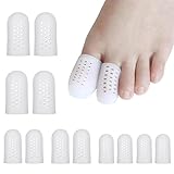 12 Stück Zehenkappen, Zehenschutz Silikon, Zehenschutz Großer Zeh, Gel...