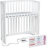 babybay Boxspring Comfort Plus Beistellbett aus massivem Buchenholz/Kinderbett...