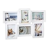 Relaxdays Bilderrahmen für mehrere Fotos, Collage für 6 Bilder, Fotorahmen in...