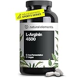 L-Arginin – 365 vegane Kapseln – 4.500mg veganes L-Arginin HCL pro...