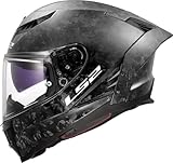 LS2, Integraler Motorradhelm DRAGON FORGED Carbon, L