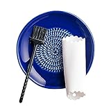 TURBO PRODUKTE Keramikreibe Set inkl. Knoblauchschäler und Pinsel - Ideal für...