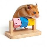 JcvPot Hamster Spielzeug, meerschweinchen Spielzeug, Holz-Würfel-Maulspielzeug...