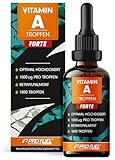 Vitamin A Tropfen FORTE - 1000 µg pro Tropfen - 1800 Tropf. mit Vitamin A aus...