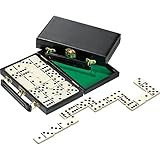 Philos 3600 - Domino, Doppel 6, in Kunststoffkoffer, Legespiel